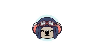 Koala Pilot Nature Stickdatei