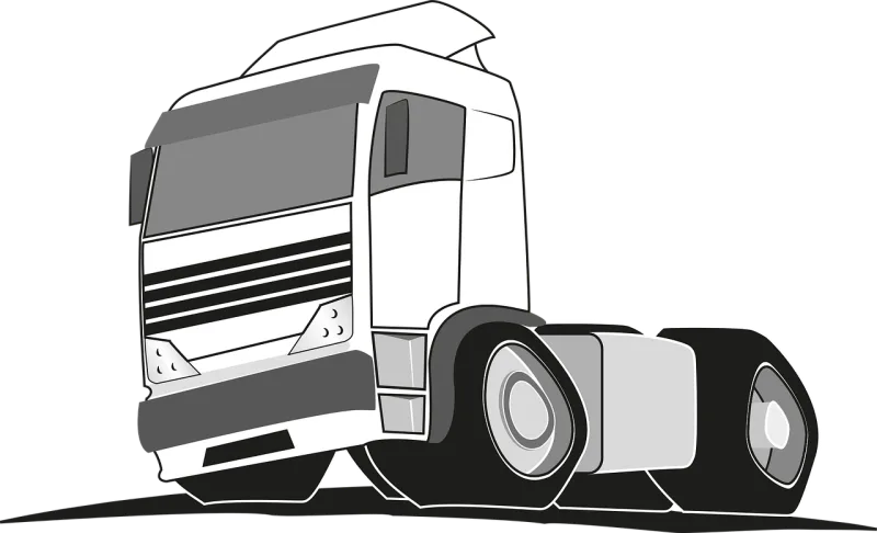 Transport Truck Vehicle Stickdatei – Fahrzeuge