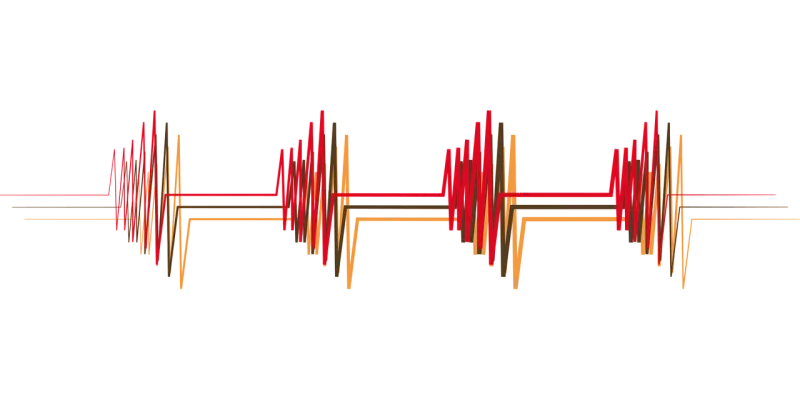 Pictogram Pulse Waves Stickdatei – Natur