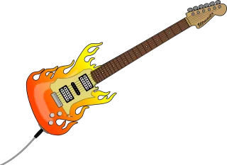 Electric guitar Noisy Strings Stickdatei