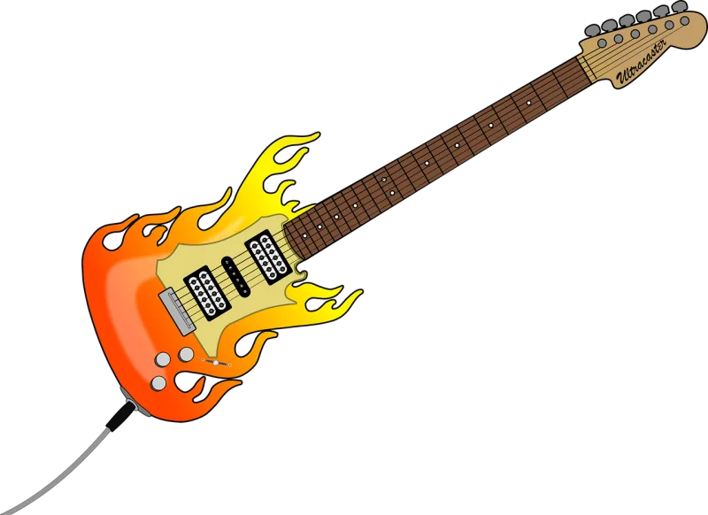 Electric guitar Noisy Strings Stickdatei – Musik