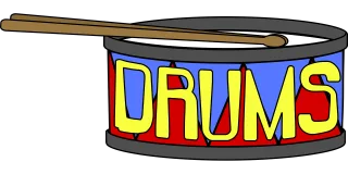 Drums Music Tape Stickdatei