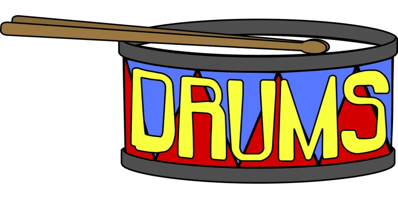 Drums Music Tape Stickdatei – Musik