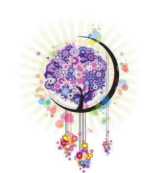 Moon Moonflower Flower Stickdatei