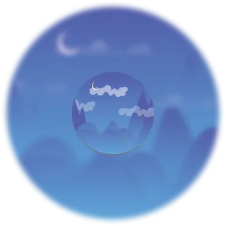 Moon Nature Scenery Stickdatei