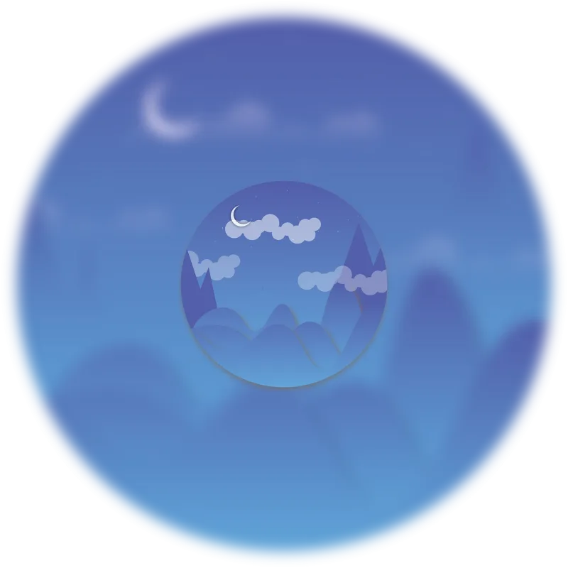 Moon Nature Scenery Stickdatei – Natur