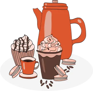 Coffee Pie Cup Stickdatei