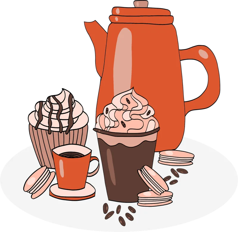 Coffee Pie Cup Stickdatei – Kinder