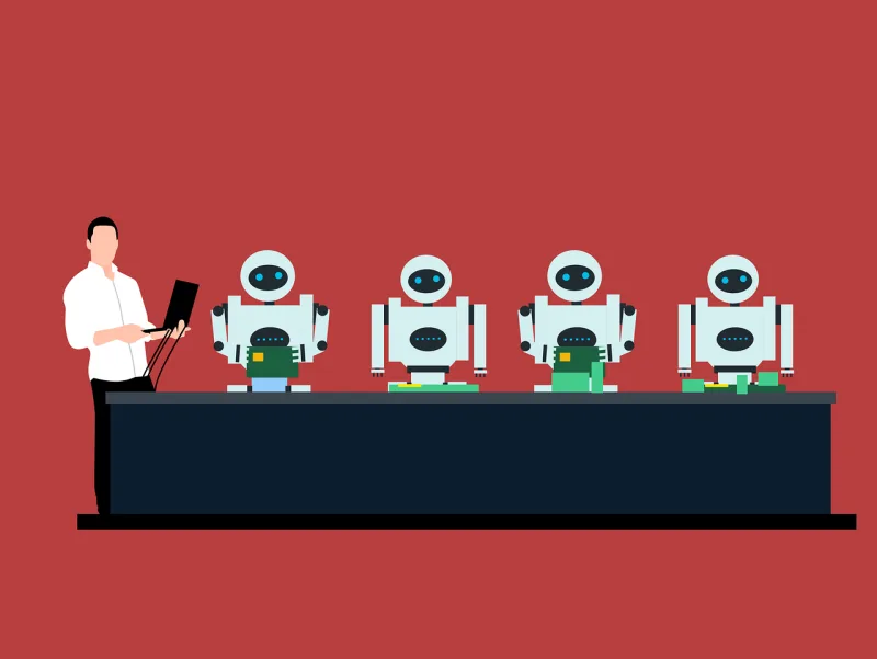 Factory Automation Robot Stickdatei – Kinder
