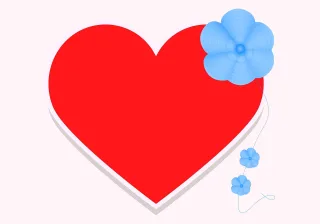 Heart Love In love Stickdatei