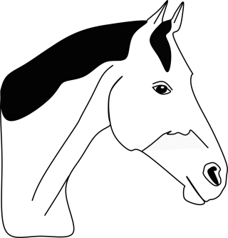 Horse Line art Animal Stickdatei