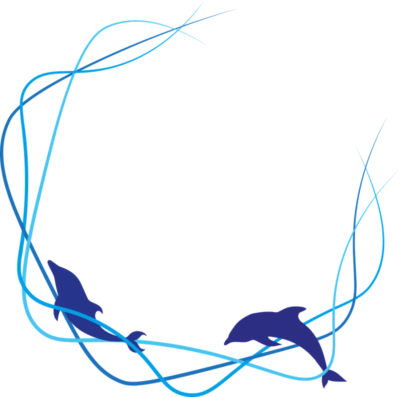 Sea Water Dolphin Stickdatei – Tiere