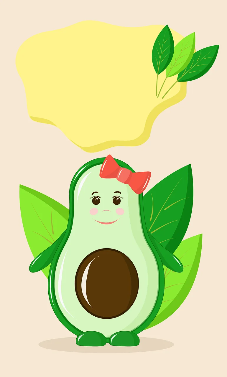 Avocado Food Green Stickdatei – Essen & Trinken