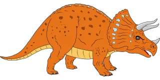 Triceratops Nature Dinosaur Stickdatei – Kinder