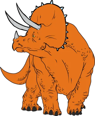 Triceratops Dinosaur Nature Stickdatei