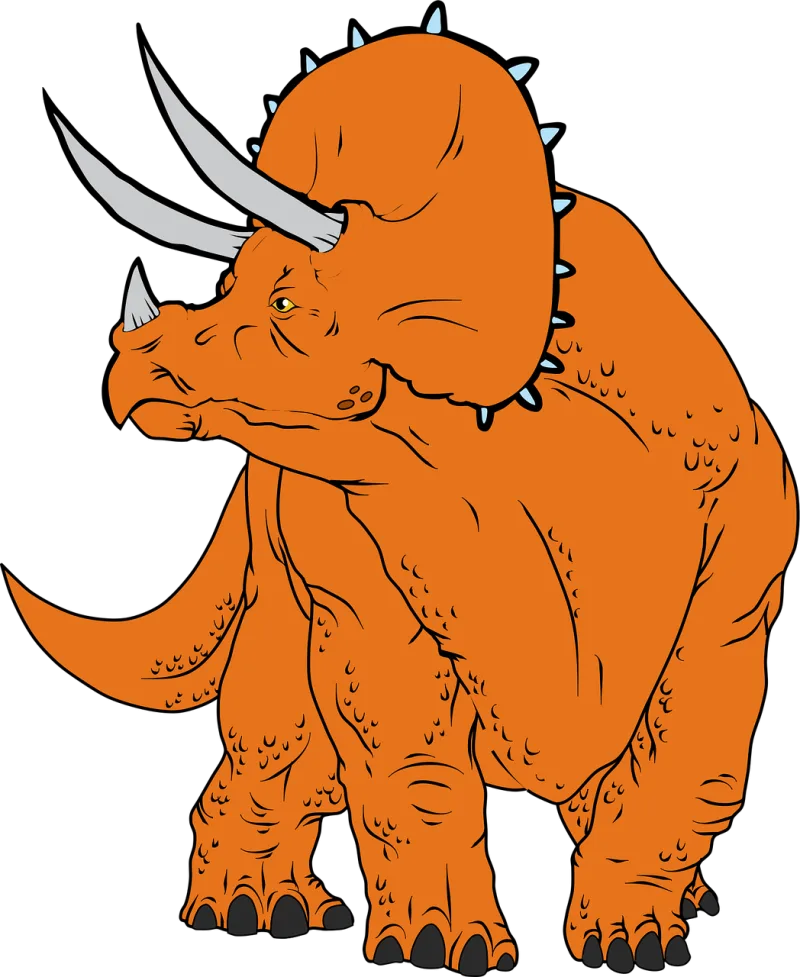 Triceratops Dinosaur Nature Stickdatei – Kinder
