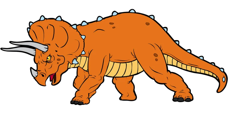 Triceratops Dinosaur Cartoon Stickdatei – Kinder