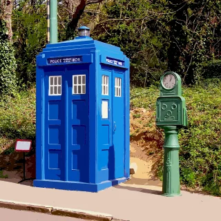 Telephone Police Police public call box Stickdatei