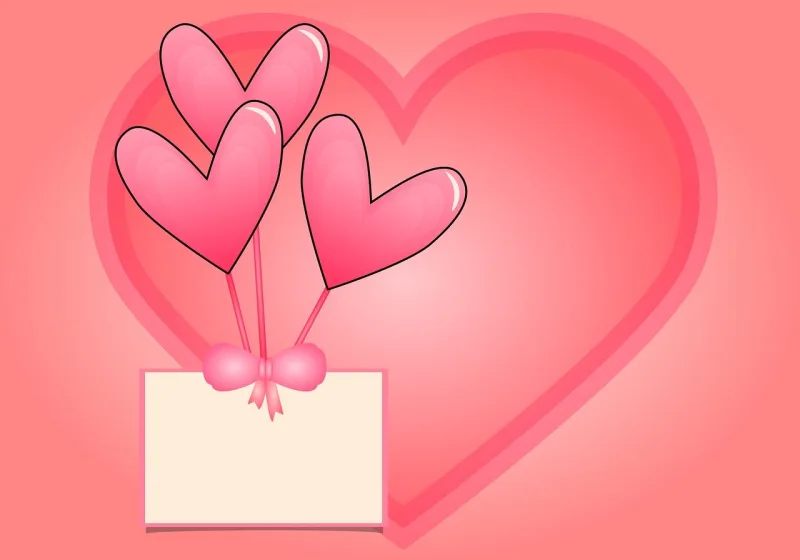 Romantic card In love Heart Stickdatei – Herzen & Liebe