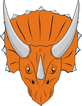 Triceratops Dinosaur Nature Stickdatei