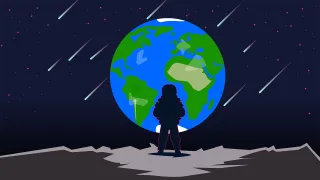 Earth Moon Universe Stickdatei
