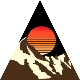 Mountain Sunset Sunrise Stickdatei