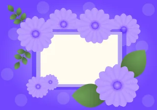 Floral card Frame Beautiful flowers Stickdatei