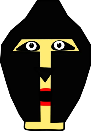 Mask Warrior Face Stickdatei