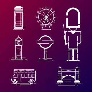 London Icons England Stickdatei