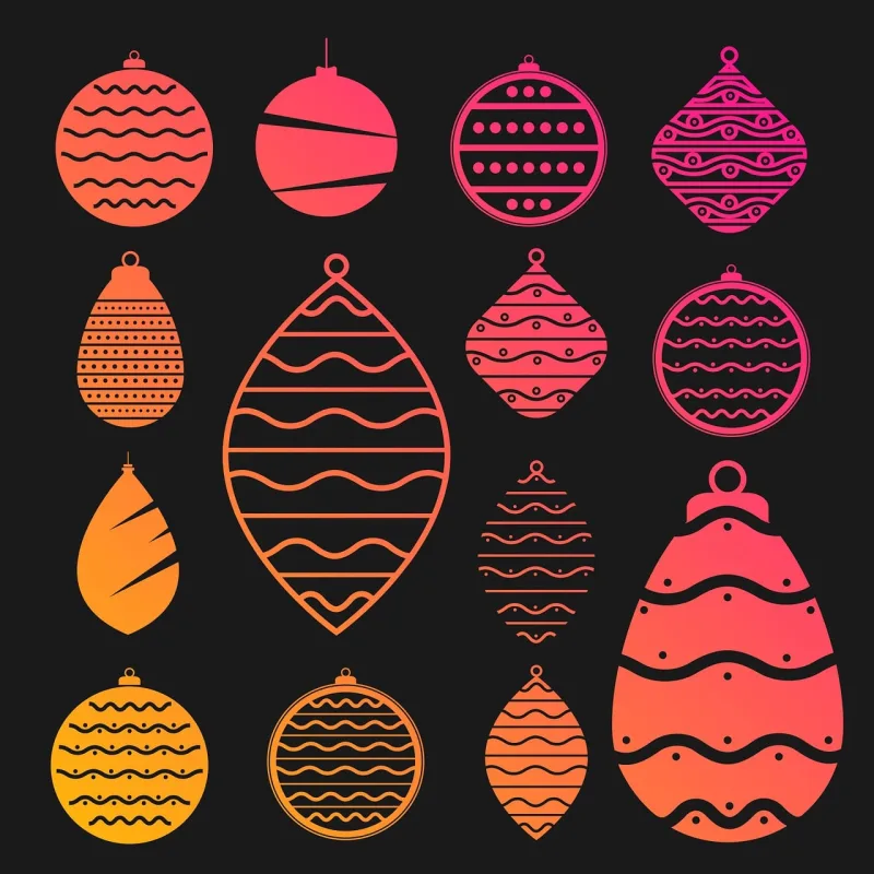Christmas balls Christmas Christmas baubles Stickdatei – Weihnachten