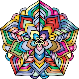 Mandala Ornamental Line art Stickdatei