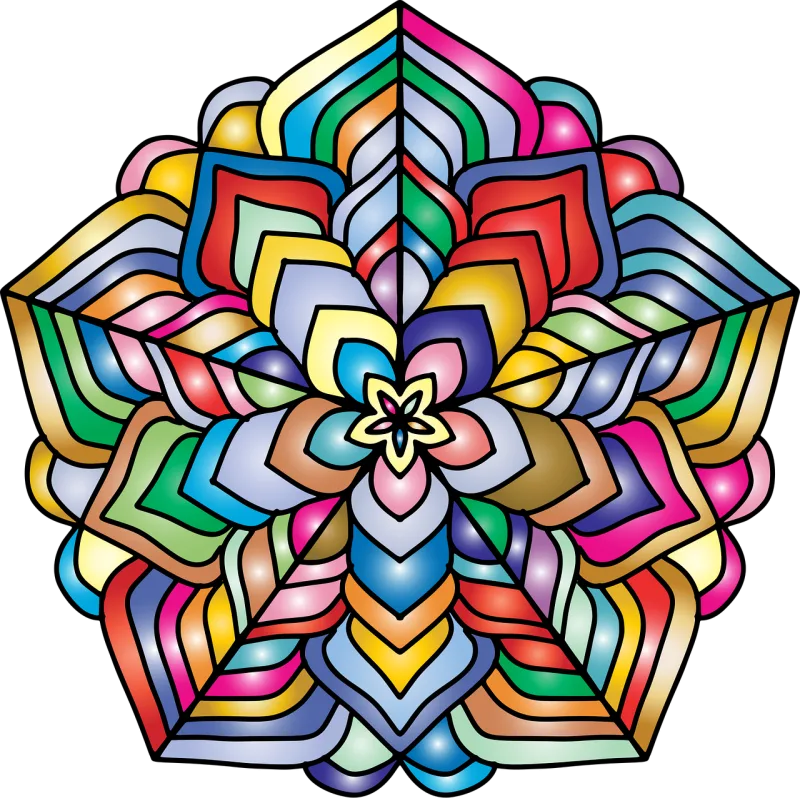 Mandala Ornamental Line art Stickdatei – Kinder