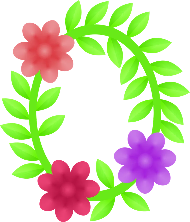 Wreath Floral frame Border Stickdatei – Weihnachten