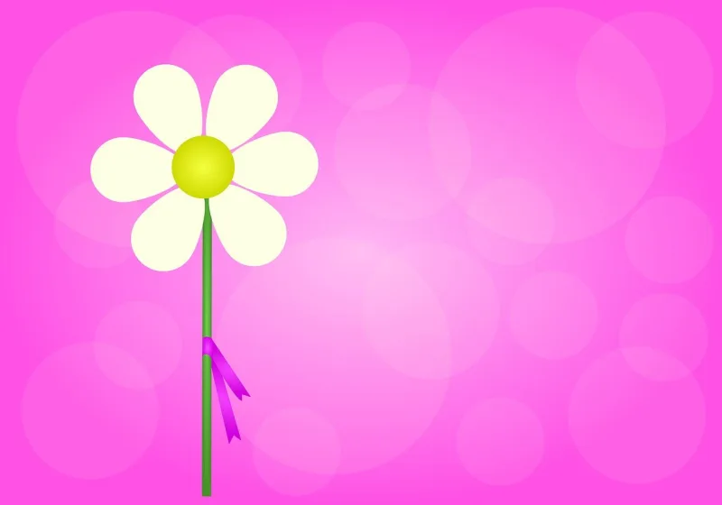 Daisy White flower Greeting Stickdatei – Blumen