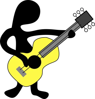 Man Music Guitar Stickdatei