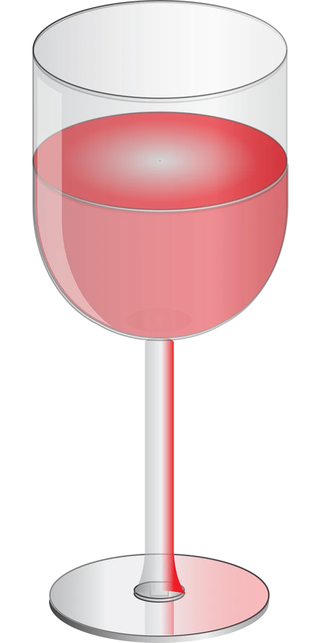 Red Glass Cup Stickdatei – Essen & Trinken
