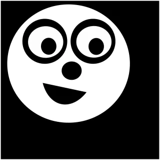 Moon Smiley Emoji Stickdatei