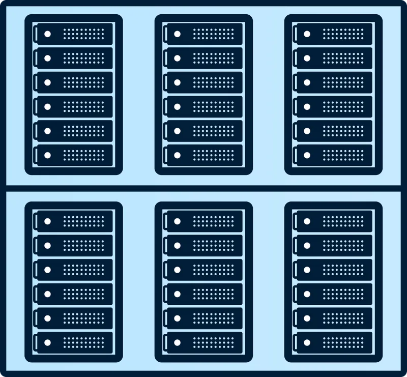 Servers Datacenter Cloud computing Stickdatei – Natur