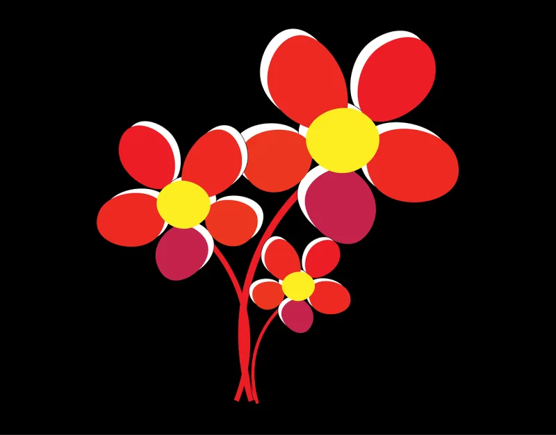Flower Floral background Design Stickdatei – Blumen