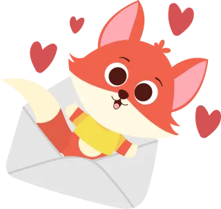 Fox Animal Love Stickdatei