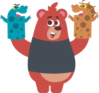 Little bear Cute Animal Stickdatei