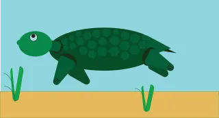 Sea turtle Reptile Cartoon Stickdatei – Tiere