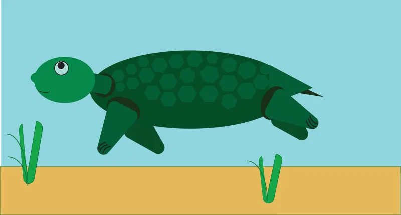Sea turtle Reptile Cartoon Stickdatei – Tiere