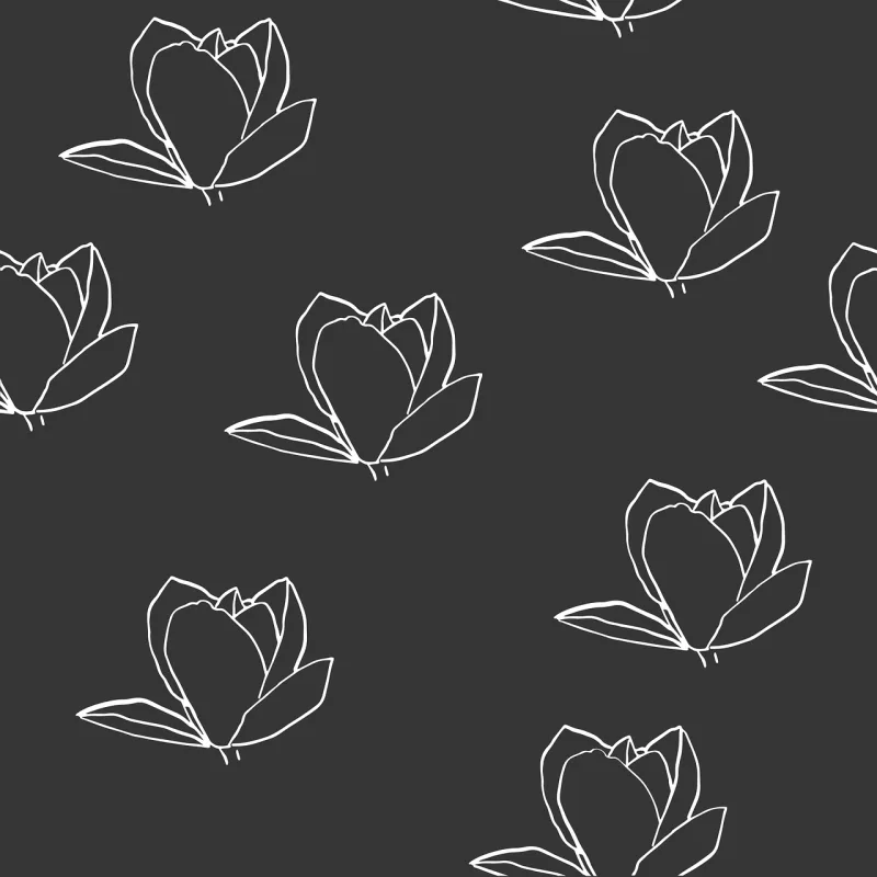 Magnolia Seamless Pattern Stickdatei – Blumen