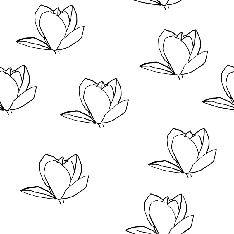 Magnolia Flower wallpaper Seamless Stickdatei – Blumen