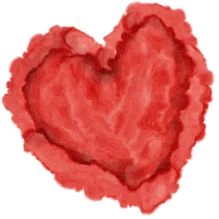 A heart Watercolor Red Stickdatei