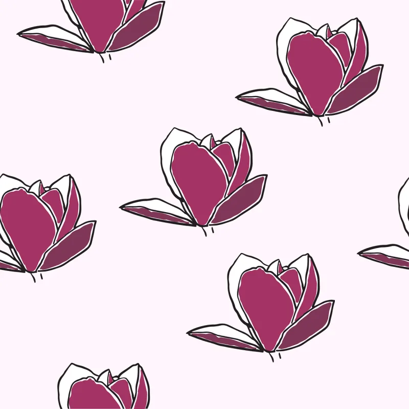 Magnolia Seamless Pattern Stickdatei – Blumen