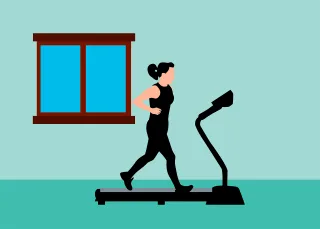 Weight loss Run Treadmill Stickdatei