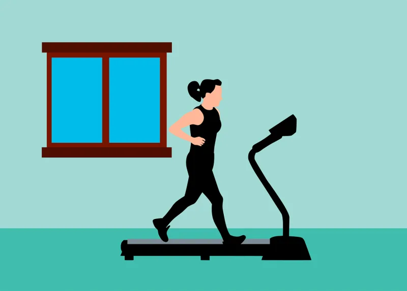 Weight loss Run Treadmill Stickdatei – Sport