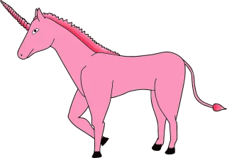 Pink unicorn Fantasy Unicorn Stickdatei